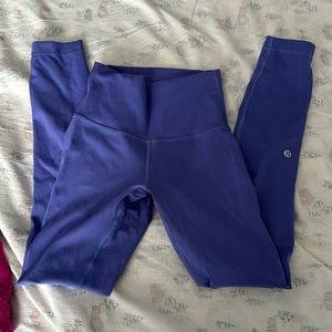 lululemon purple Wunder Train leggings size 2
